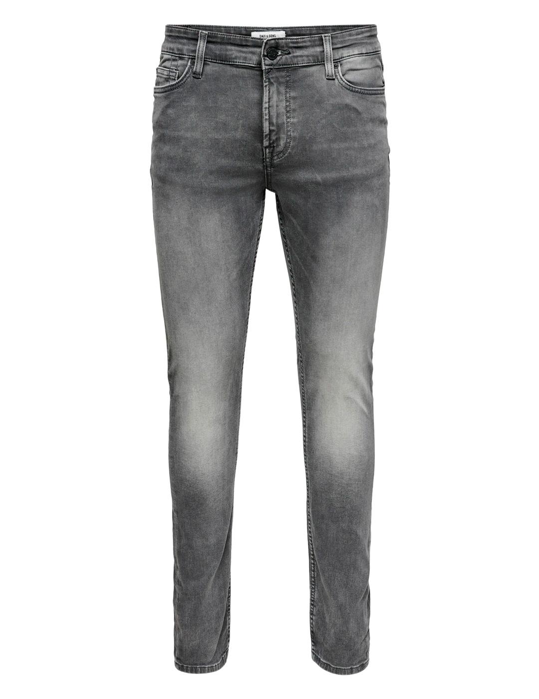 Vaquero Only & Sons LOOM SLIM gris para hombre