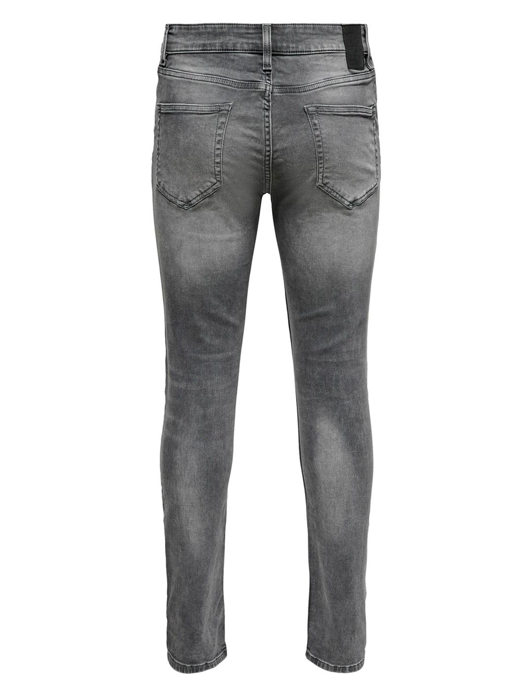 Vaquero Only & Sons LOOM SLIM gris para hombre