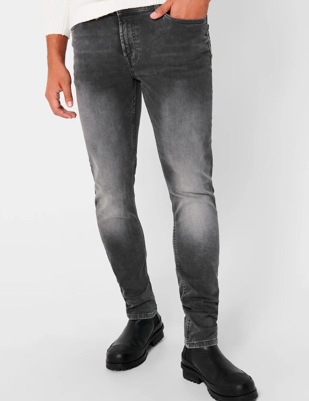Vaquero Only & Sons LOOM SLIM gris para hombre