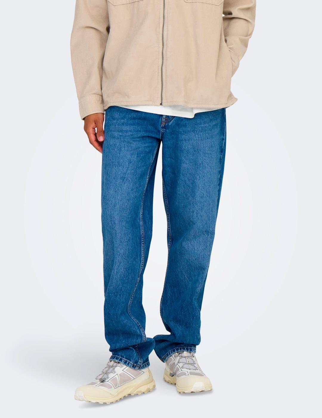 Vaquero Only & Sons EDGE talle medio azul para hombre