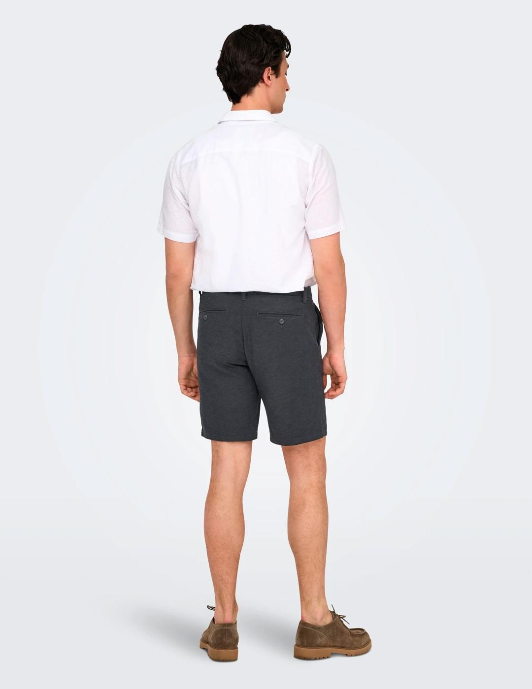 Short Only & Sons MARK regular negro para hombre
