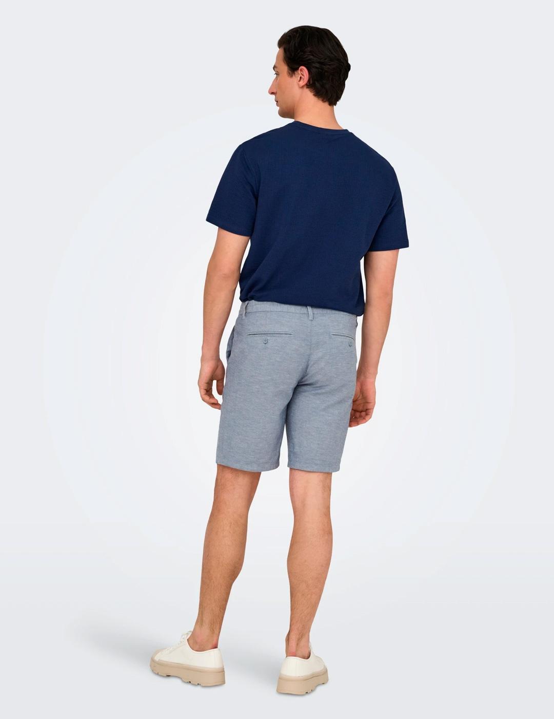 Short Only & Sons MARK regular azul grisaceo para hombre