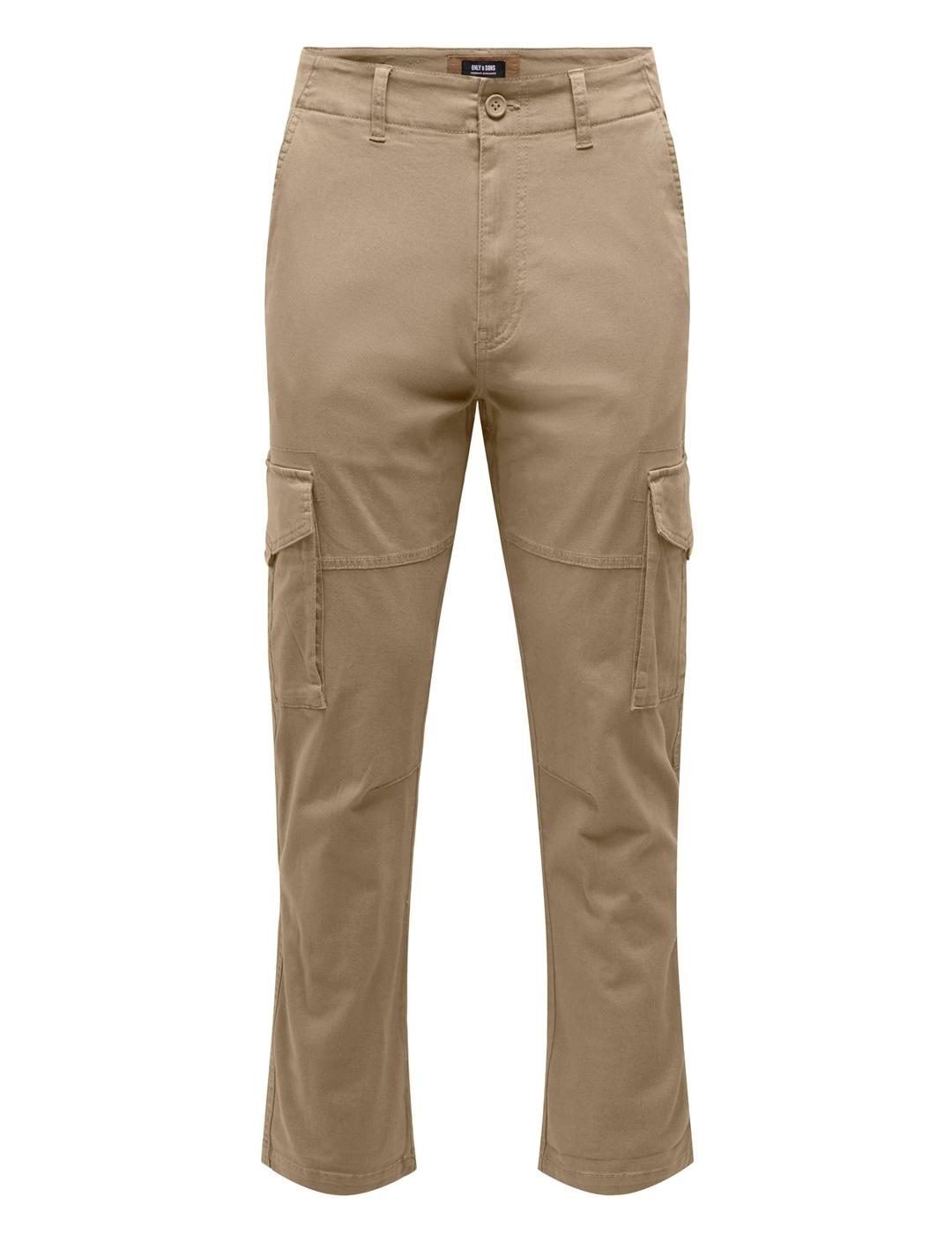 Jogger Only & Sons DEAN cargo beige para hombre