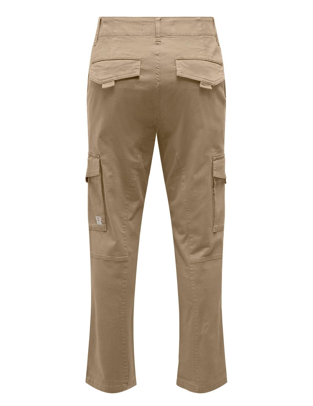 Jogger Only & Sons DEAN cargo beige para hombre