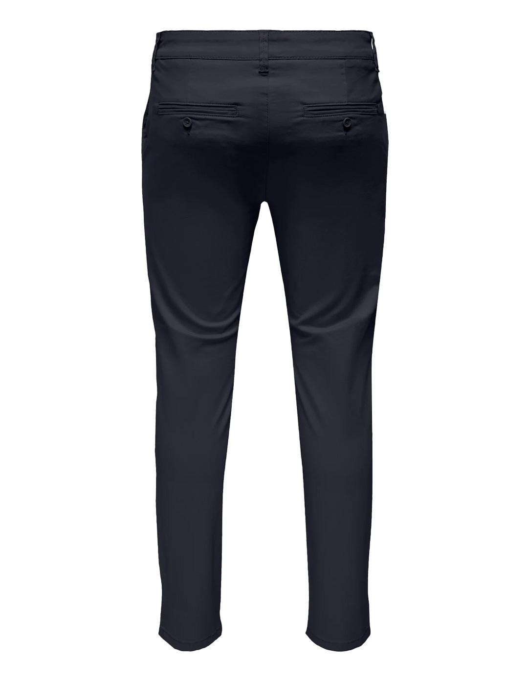 Pantalón chino Only & Sons MARK PETE marino para hombre