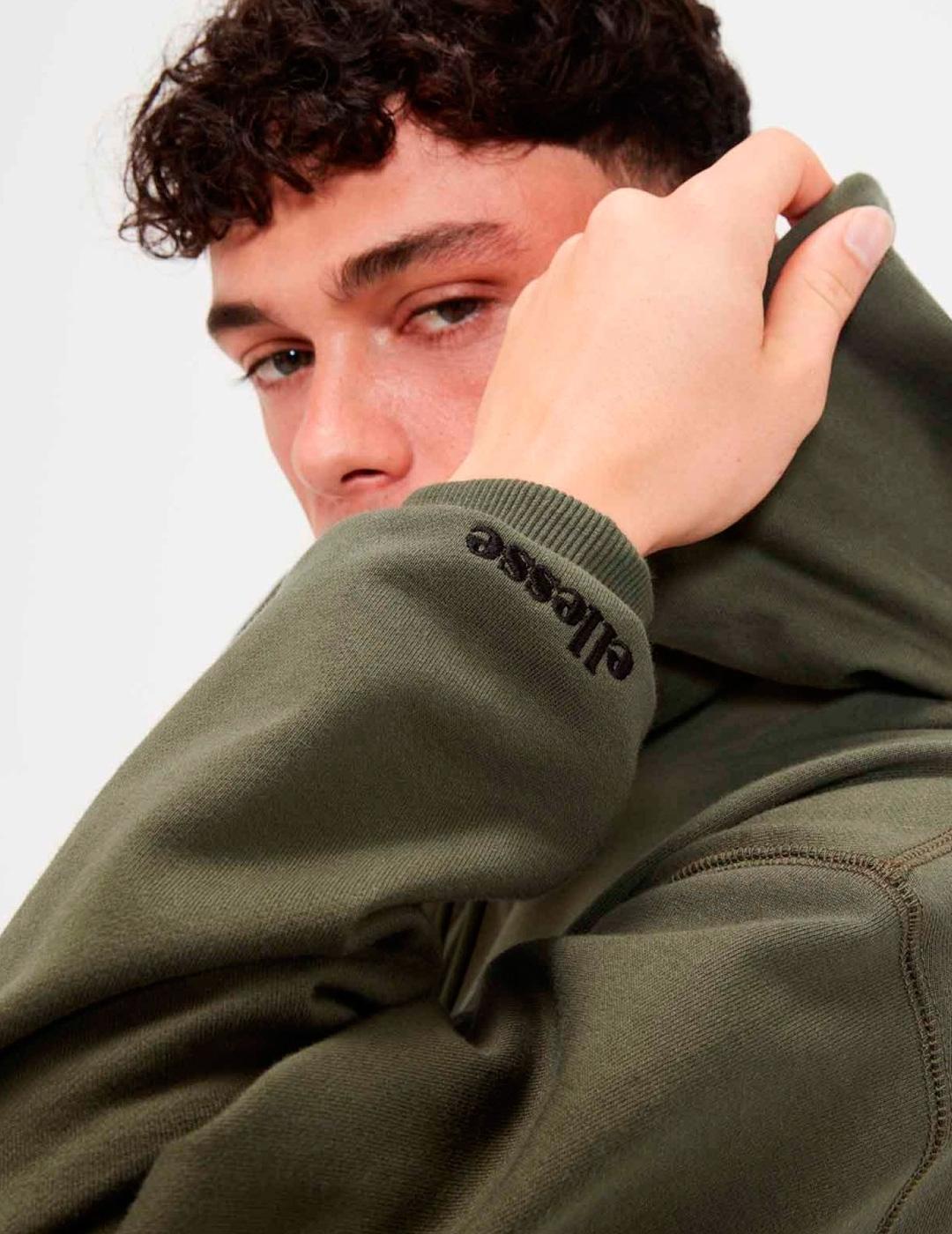 Sudadera Ellesse CALDINE khaki con capucha para hombre