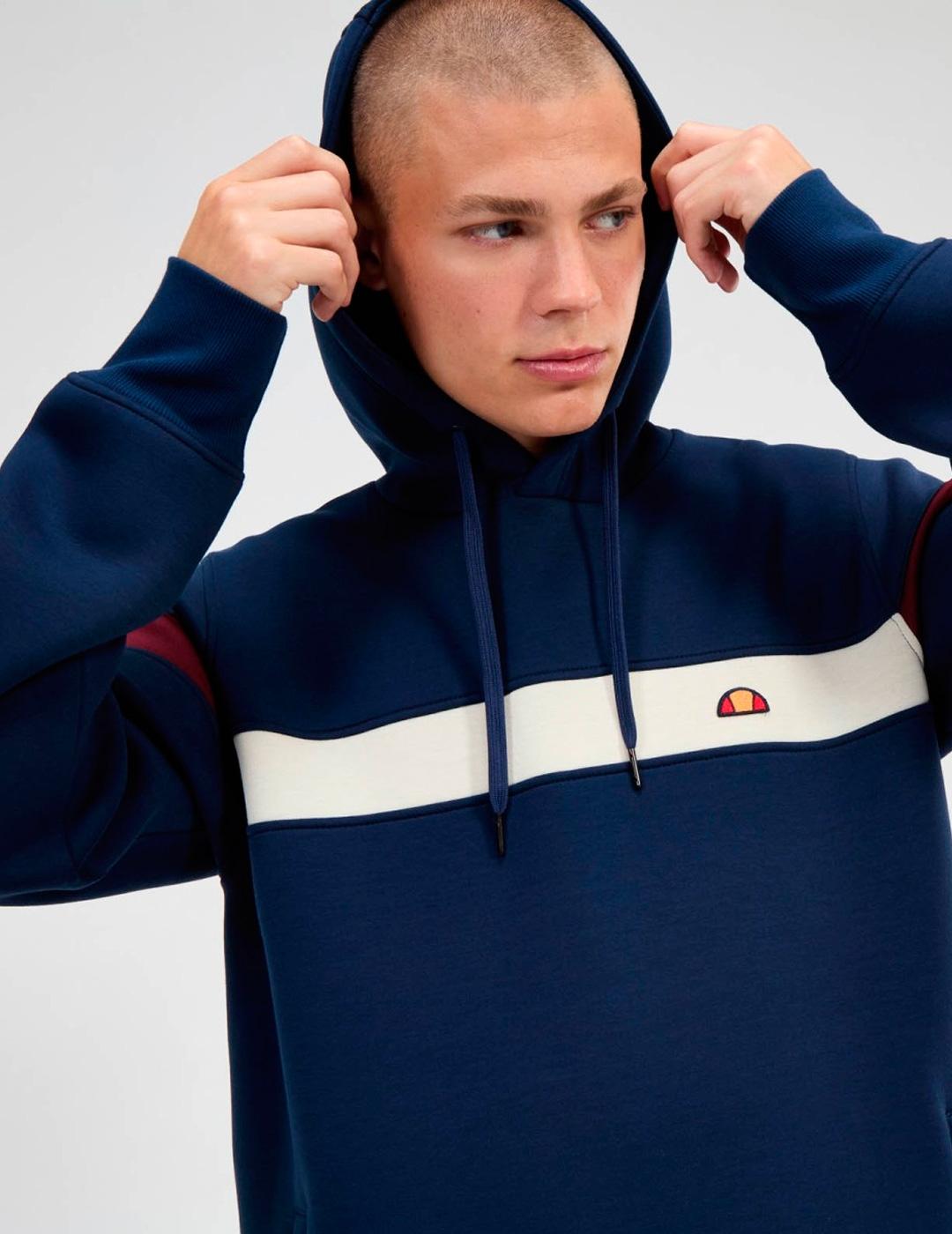 Sudadera Ellesse REGENT marino con capucha para hombre