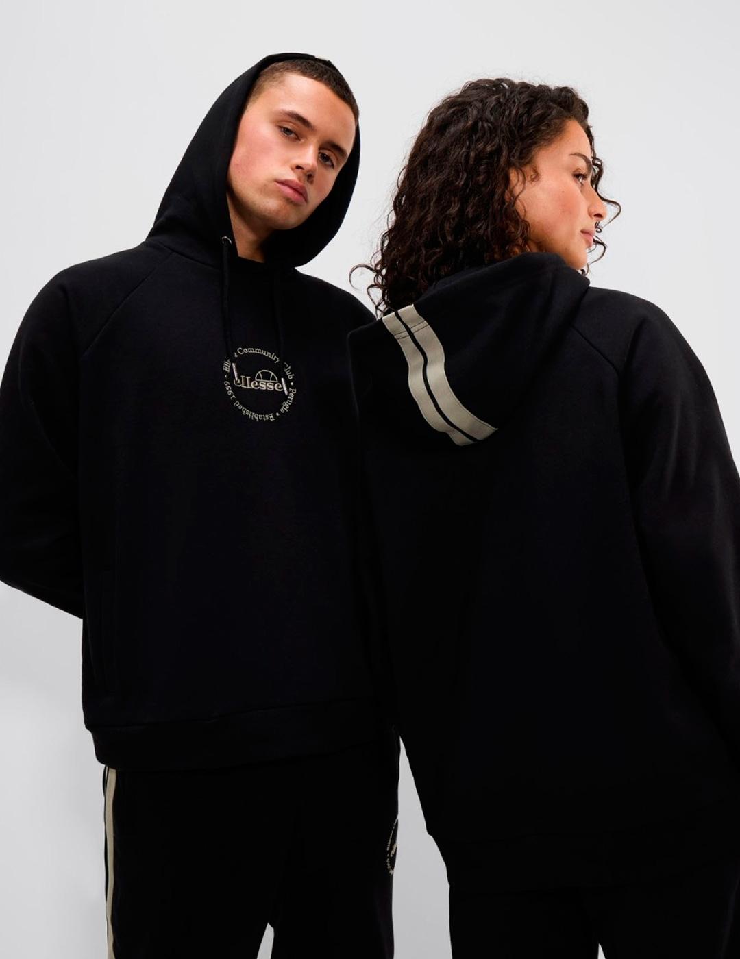 Sudadera Ellesse BARCELONA negra con capucha