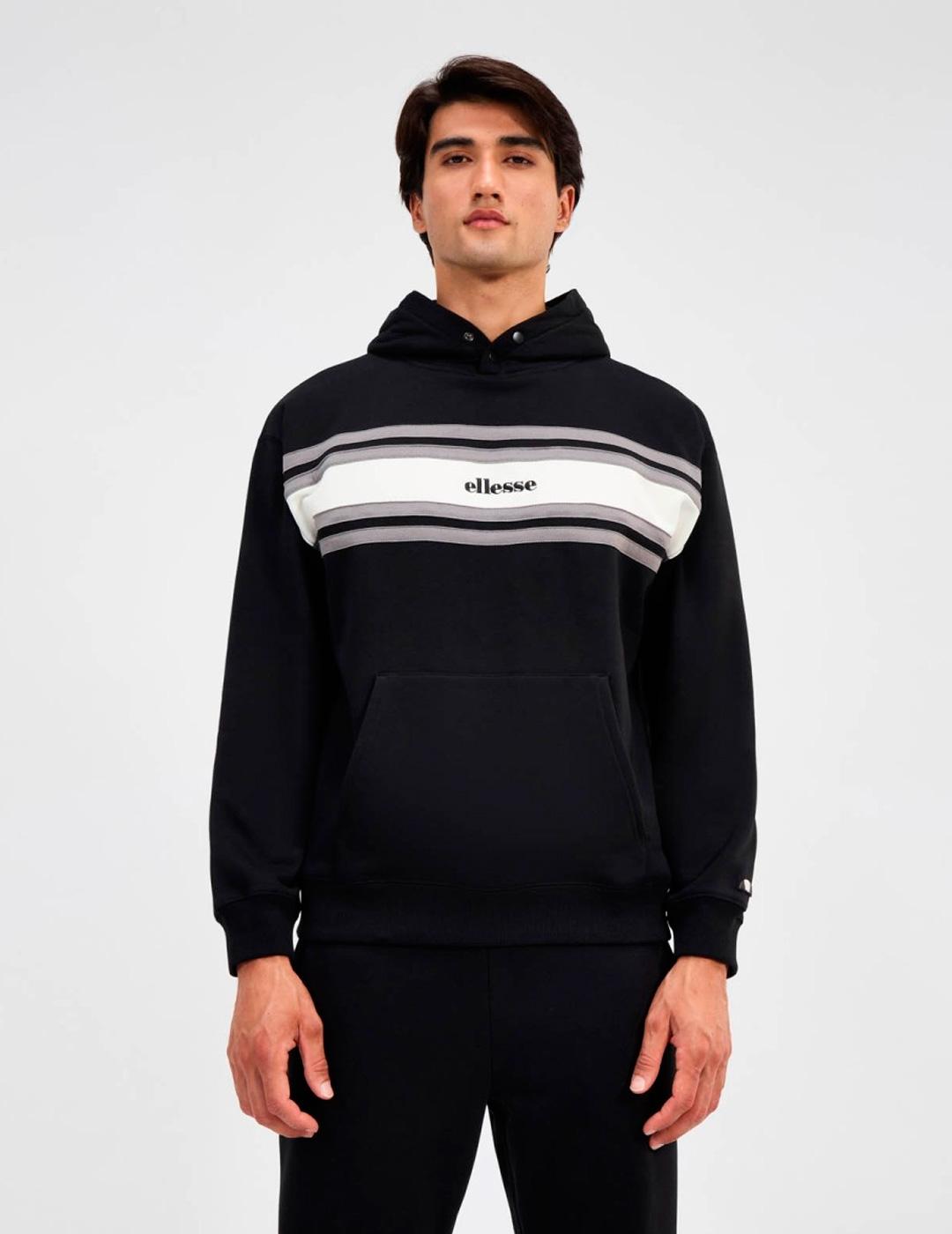 Sudadera Ellesse GUSPINI negra con capucha para hombre