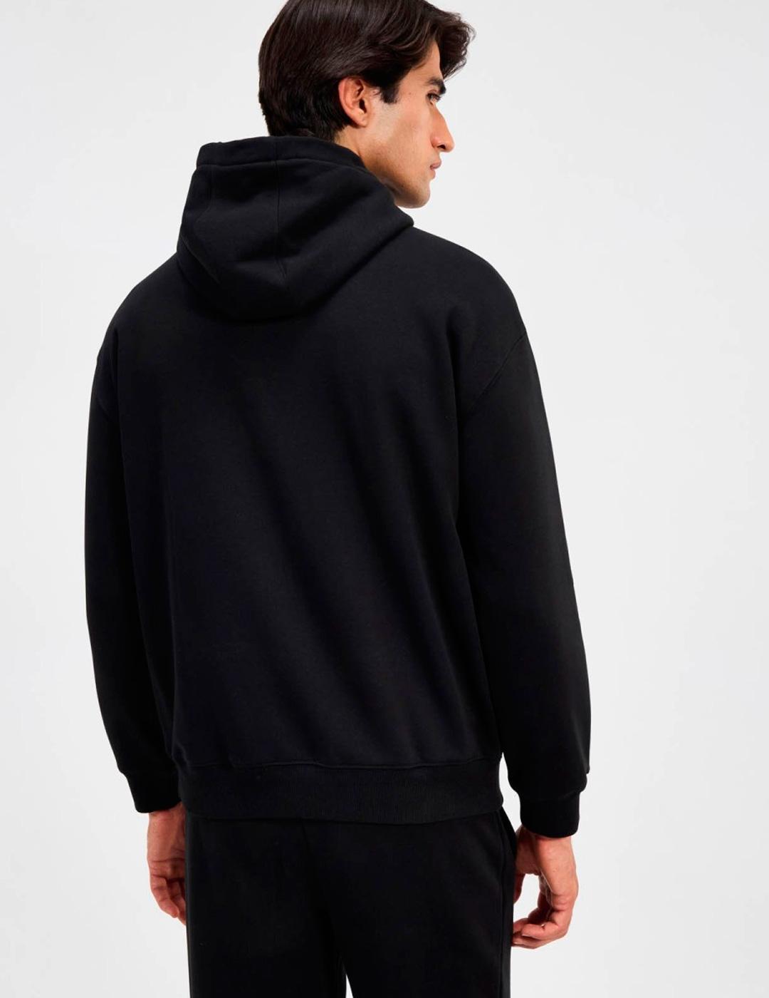 Sudadera Ellesse GUSPINI negra con capucha para hombre