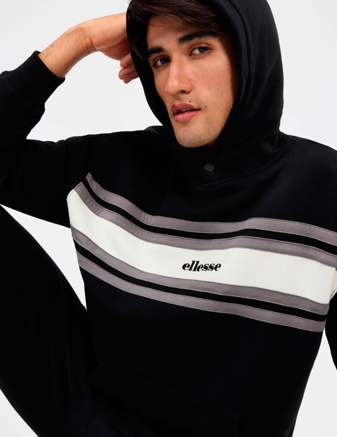 Sudadera Ellesse GUSPINI negra con capucha para hombre