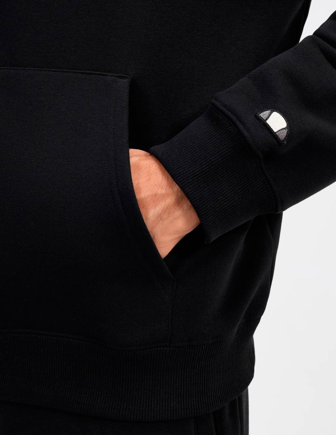 Sudadera Ellesse GUSPINI negra con capucha para hombre