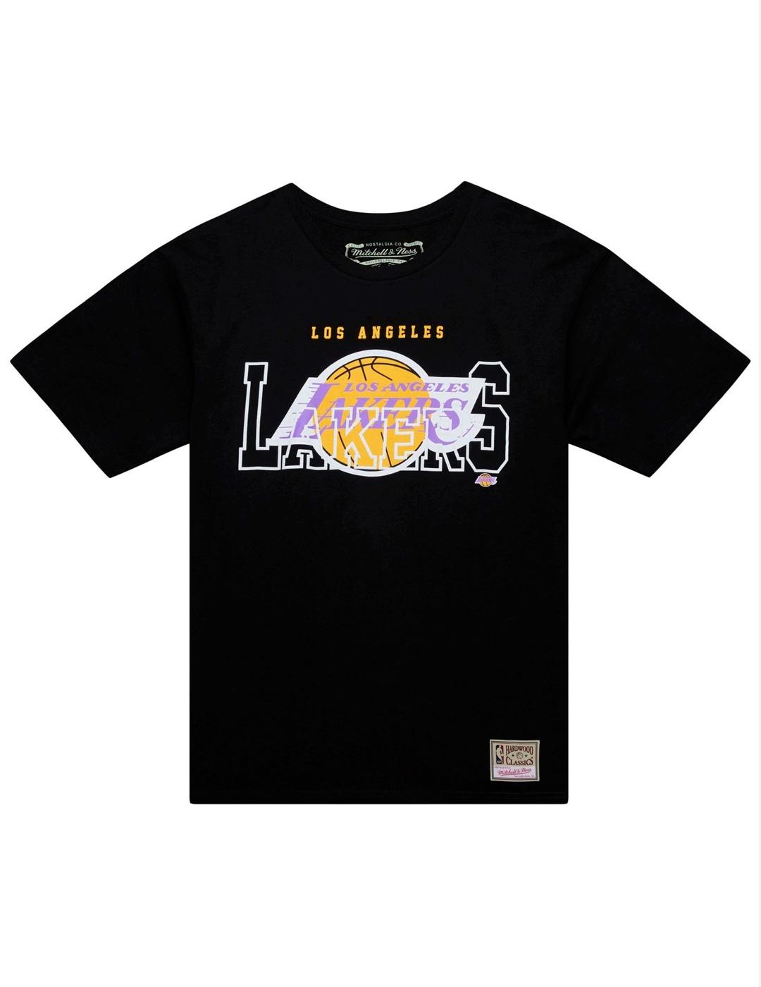 Camiseta Mitchell & Ness LOS ANGELES LAKERS negro unisex