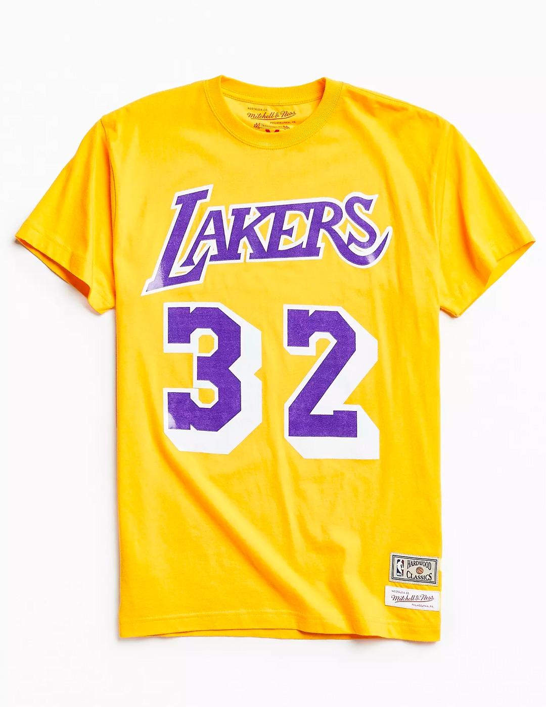 Camiseta Mitchell & Ness LAKERS MAGIC JOHNSON amarillo