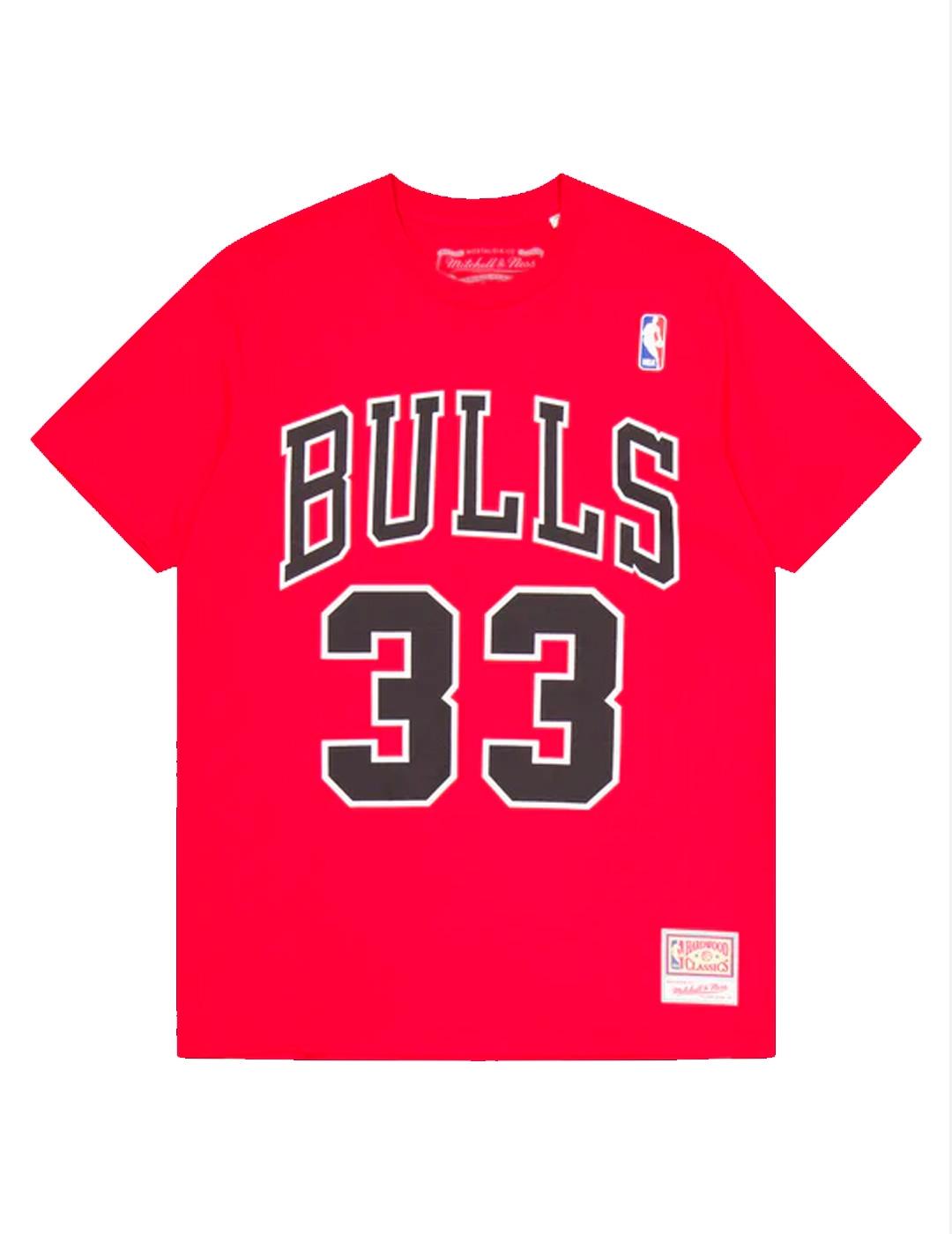 Camiseta Mitchell & Ness CHICAGO BULLS PIPPEN rojo