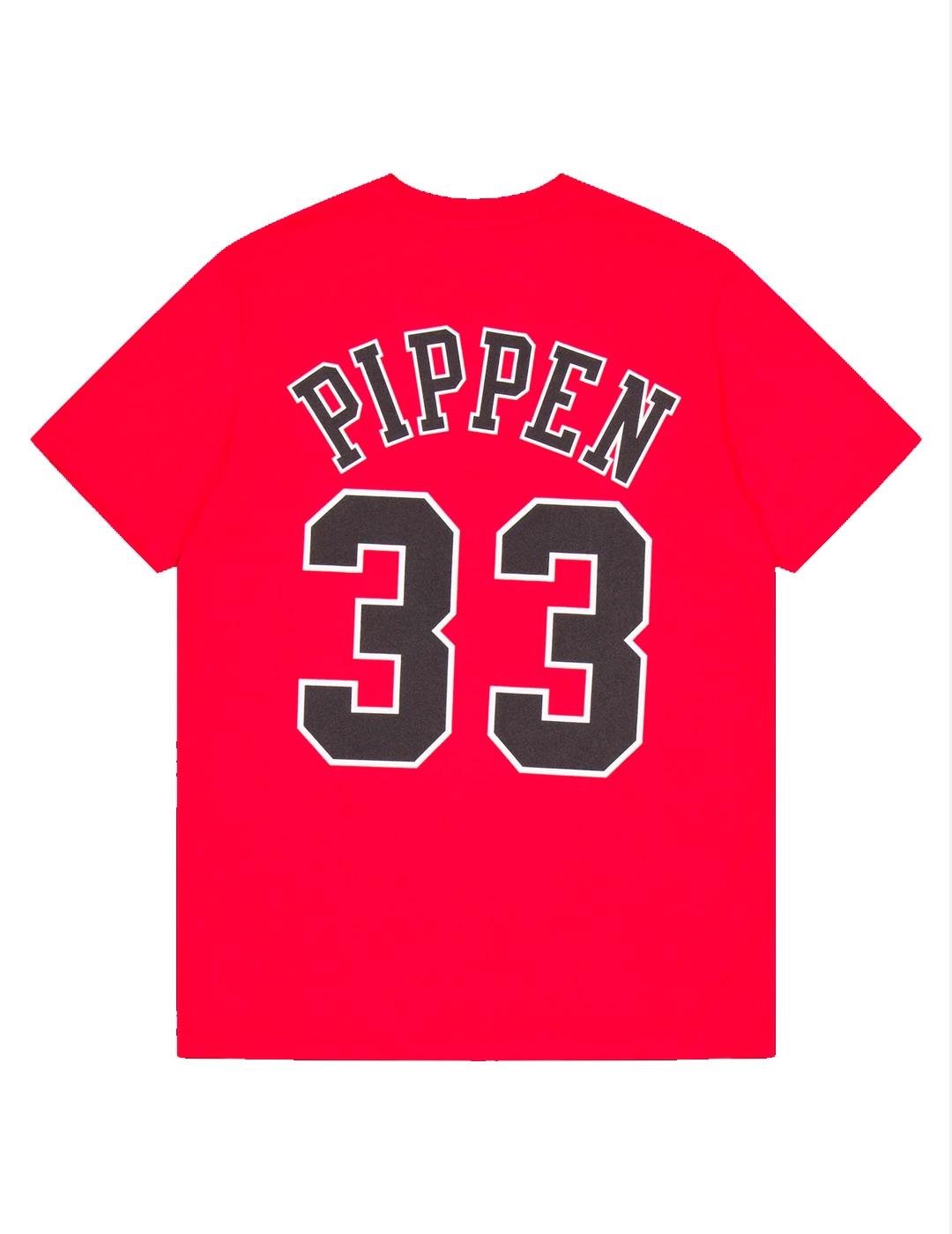 Camiseta Mitchell & Ness CHICAGO BULLS PIPPEN rojo