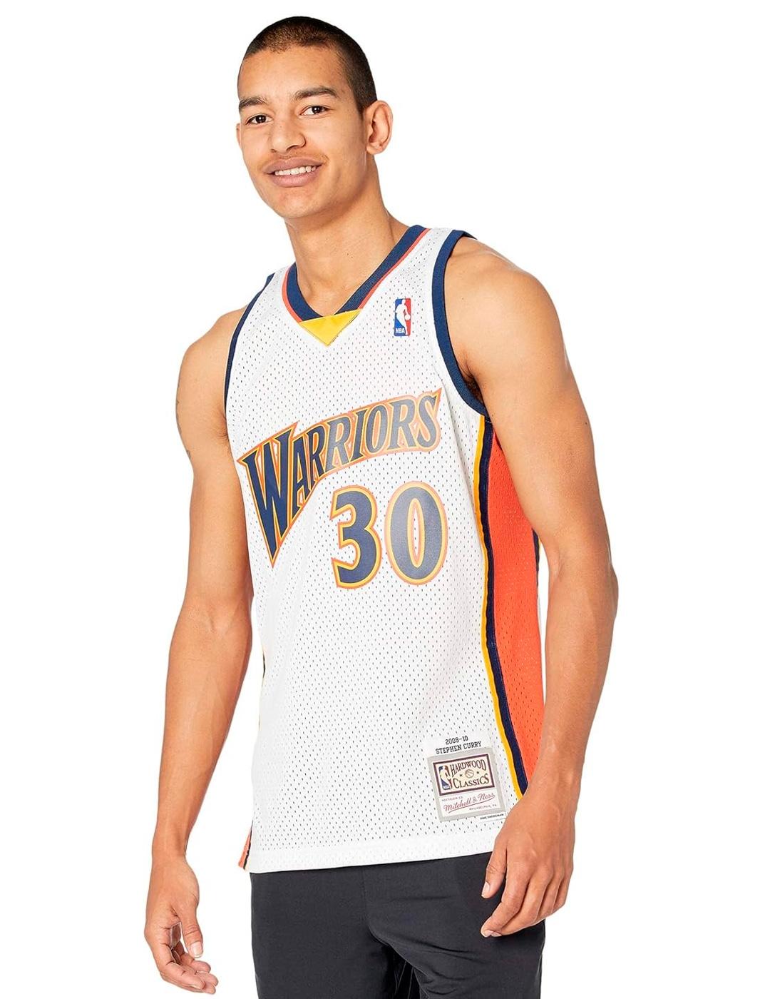 Camiseta Mitchell & Ness WARRIORS 09 CURRY blanco unisex