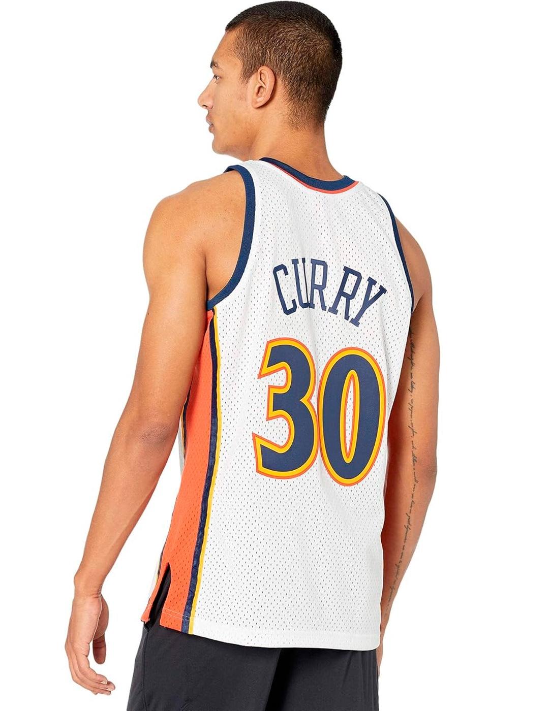 Camiseta Mitchell & Ness WARRIORS 09 CURRY blanco unisex
