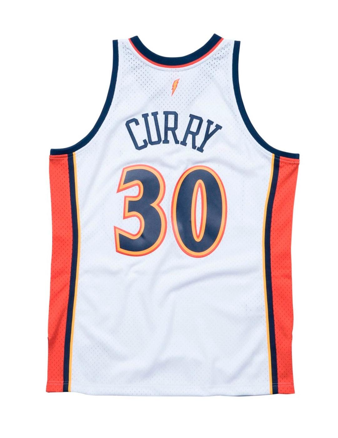 Camiseta Mitchell & Ness WARRIORS 09 CURRY blanco unisex