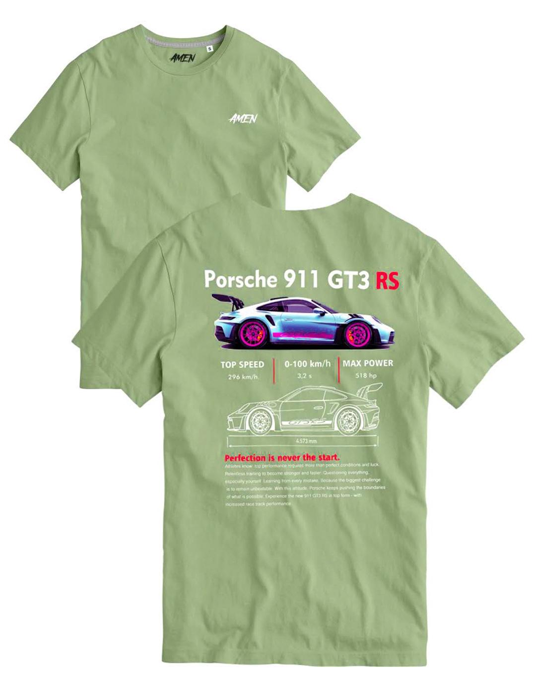 Camiseta A.M.E.N 911 GT3 azul para hombre