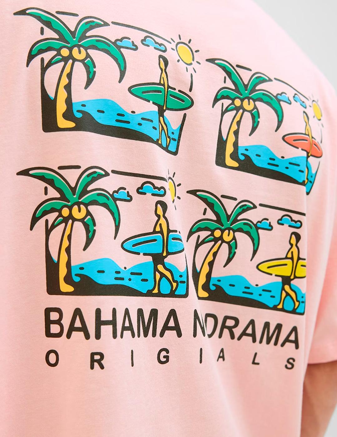 Camiseta Jack & Jones WOWIE HIDDEN rosa para hombre