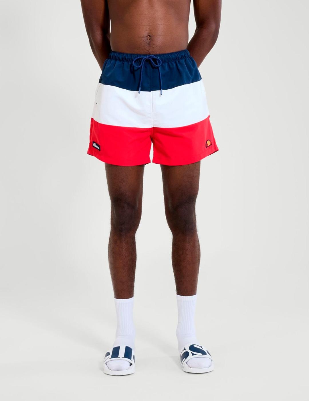 Bañador Ellesse CIELO Marino/Blanco/Rojo para hombre