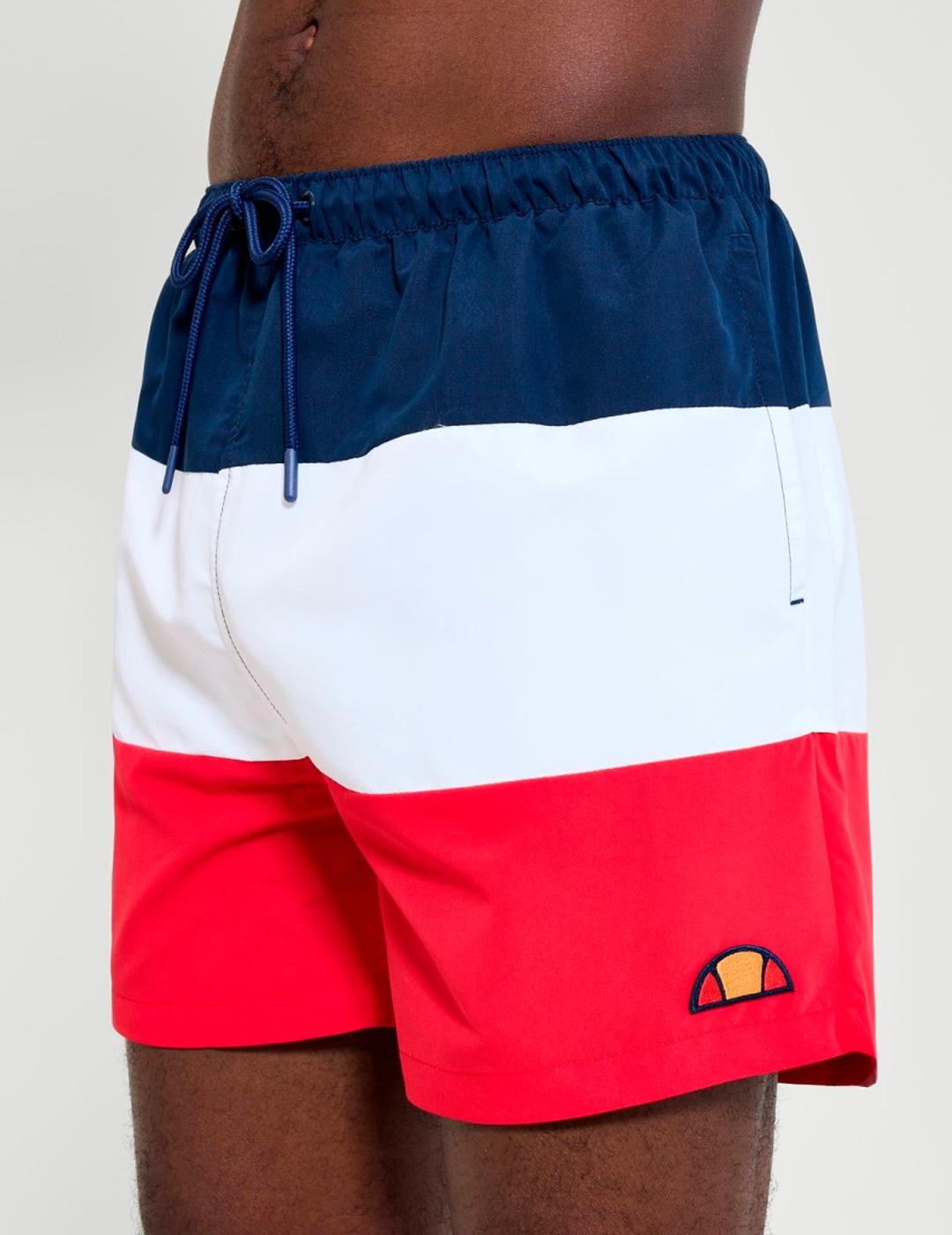 Bañador Ellesse CIELO Marino/Blanco/Rojo para hombre