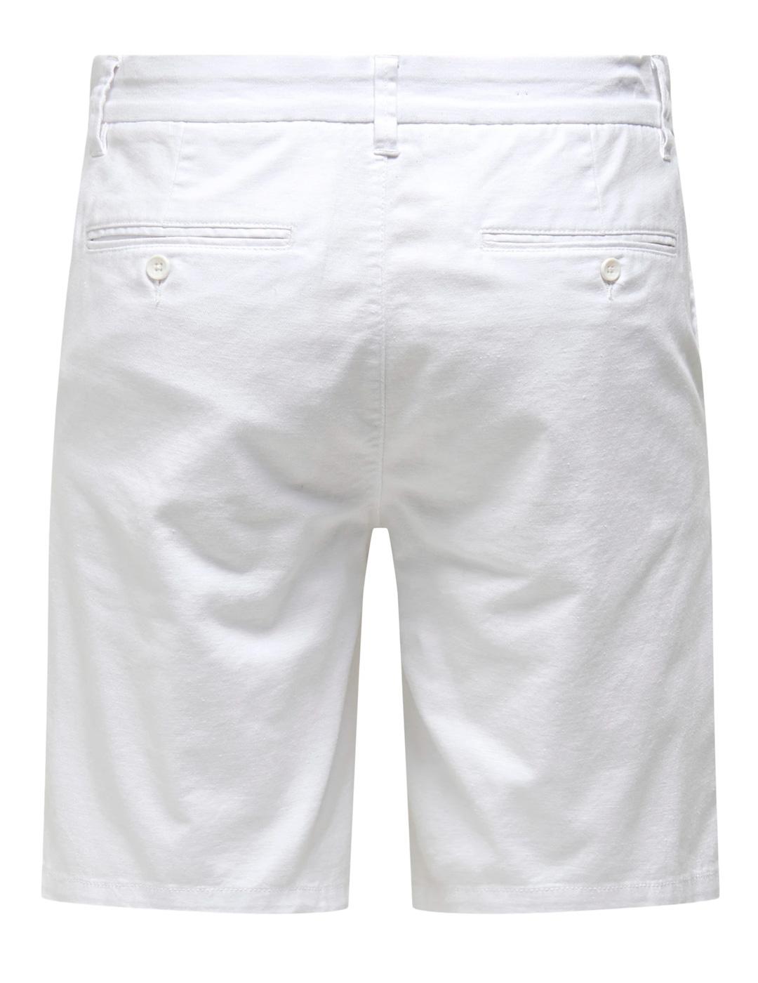 Short Only & Sons MARK regular blanco para hombre