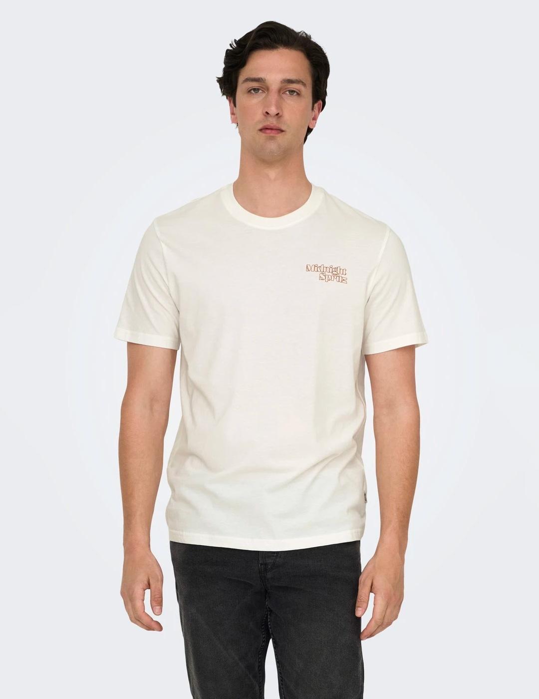 Camiseta Only & Sons CHRIS blanco para hombre