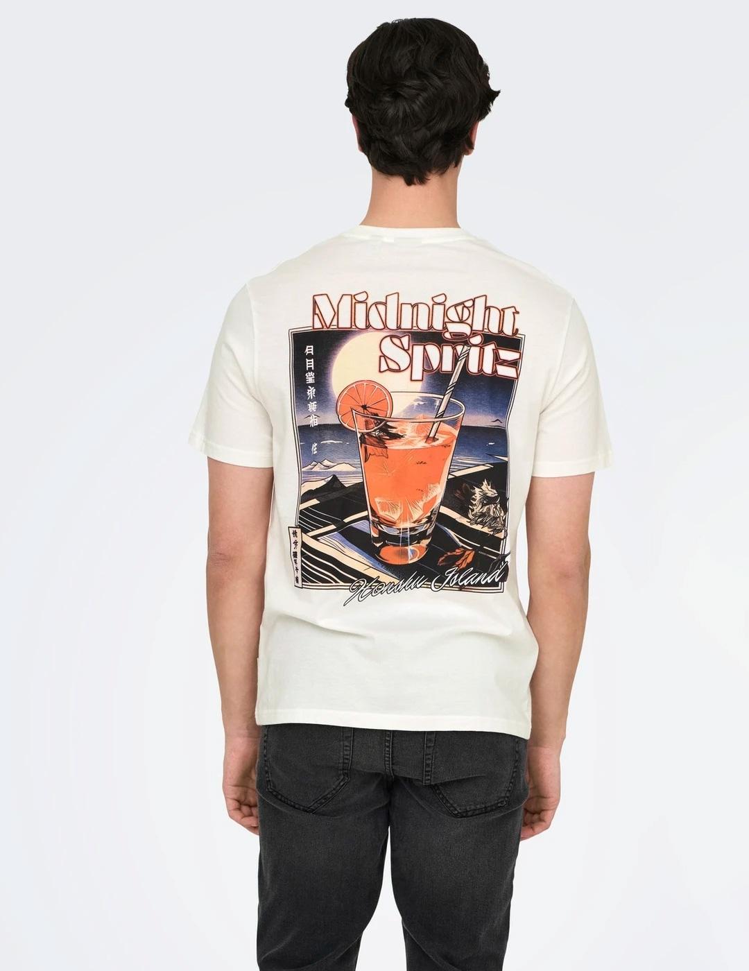 Camiseta Only & Sons CHRIS blanco para hombre