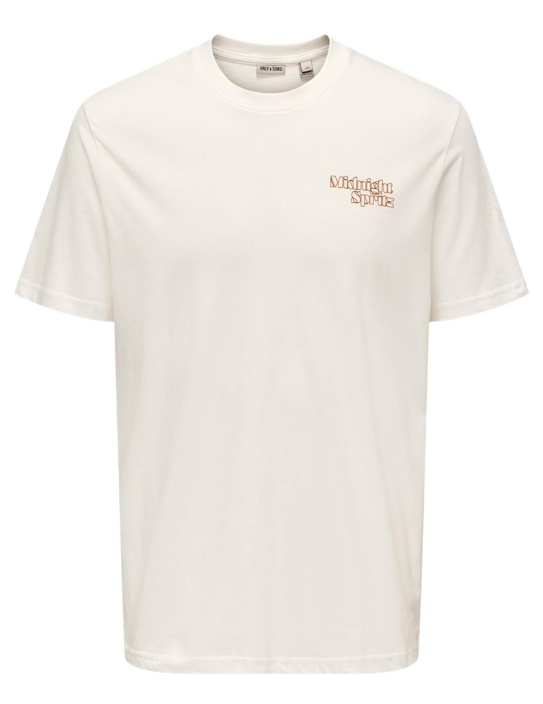 Camiseta Only & Sons CHRIS blanco para hombre