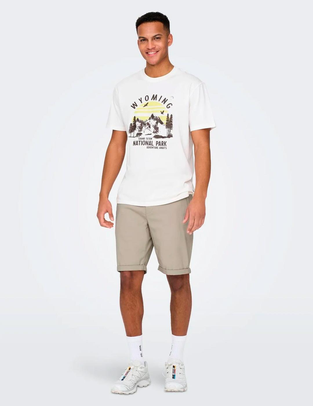 Bermuda Only & Sons PETER chino beige para hombre