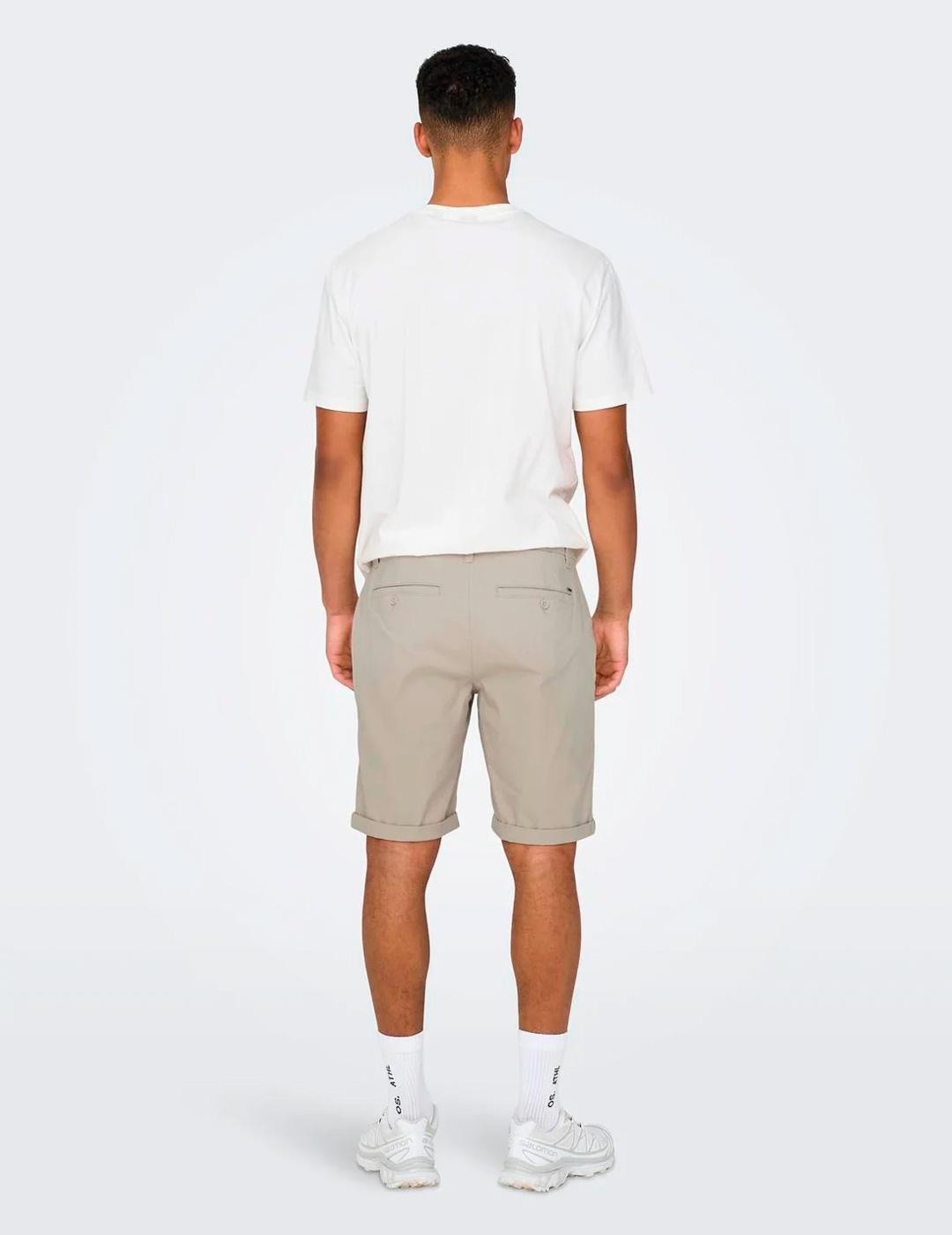 Bermuda Only & Sons PETER chino beige para hombre