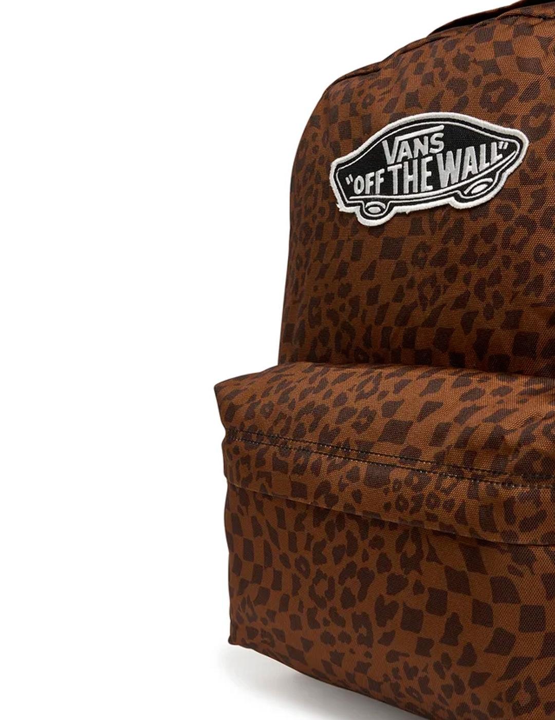 Mochila Vans OLD SKOOL CLASSIC leopardo marron unisex