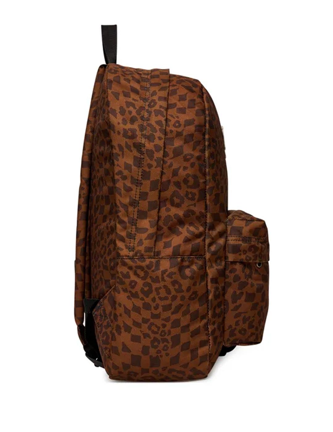 Mochila Vans OLD SKOOL CLASSIC leopardo marron unisex