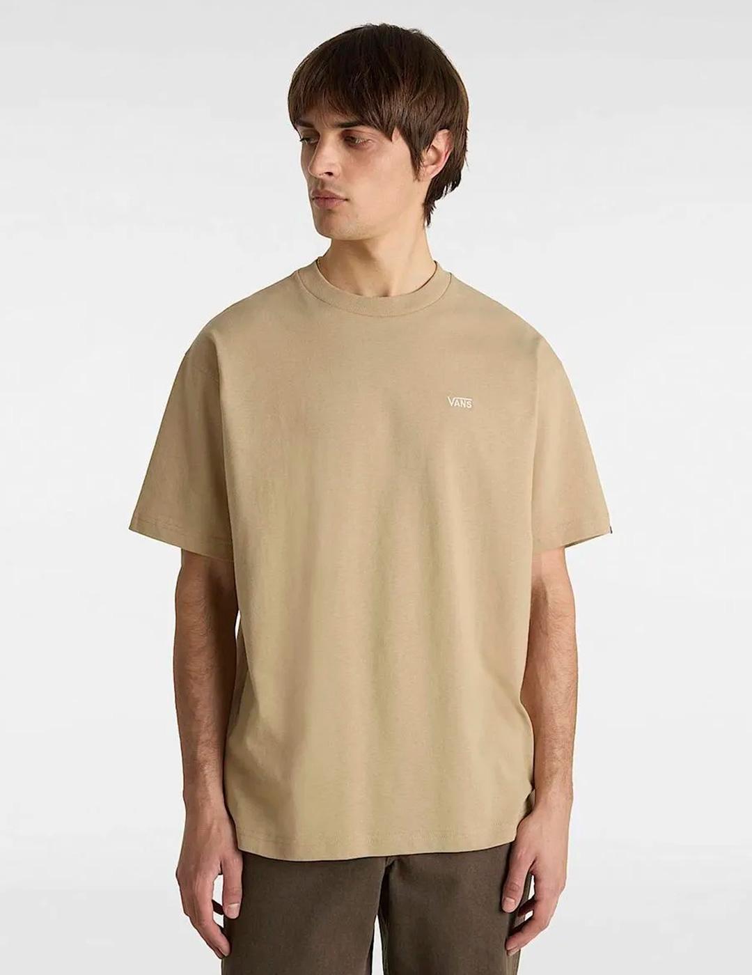 Camiseta Vans LEFT CHEST II oversize beige