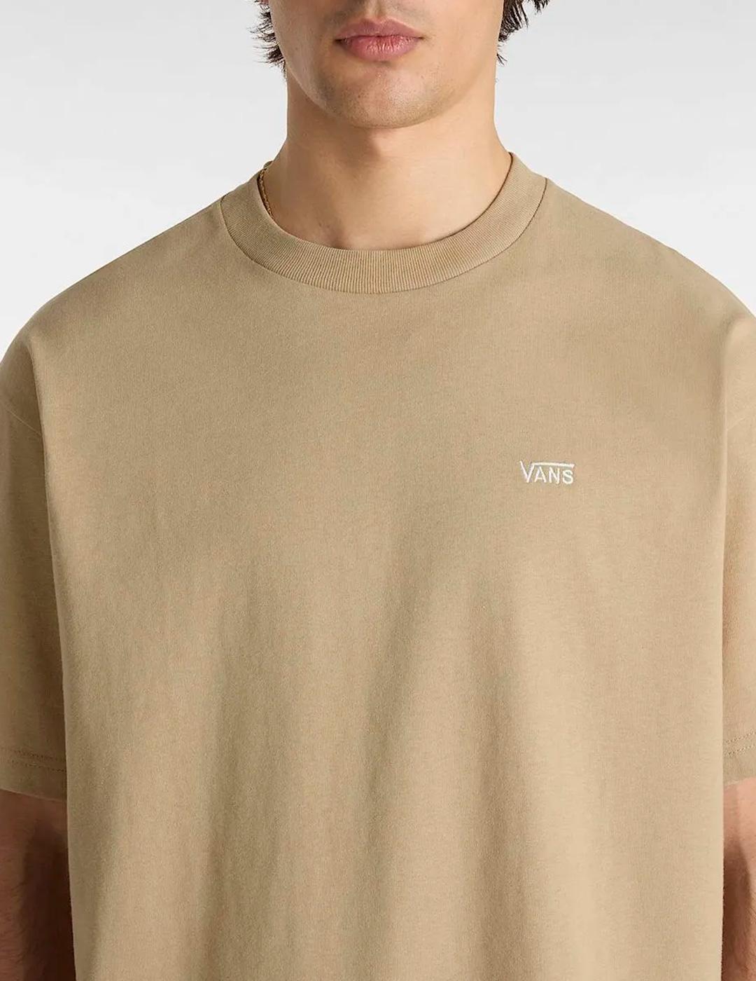 Camiseta Vans LEFT CHEST II oversize beige