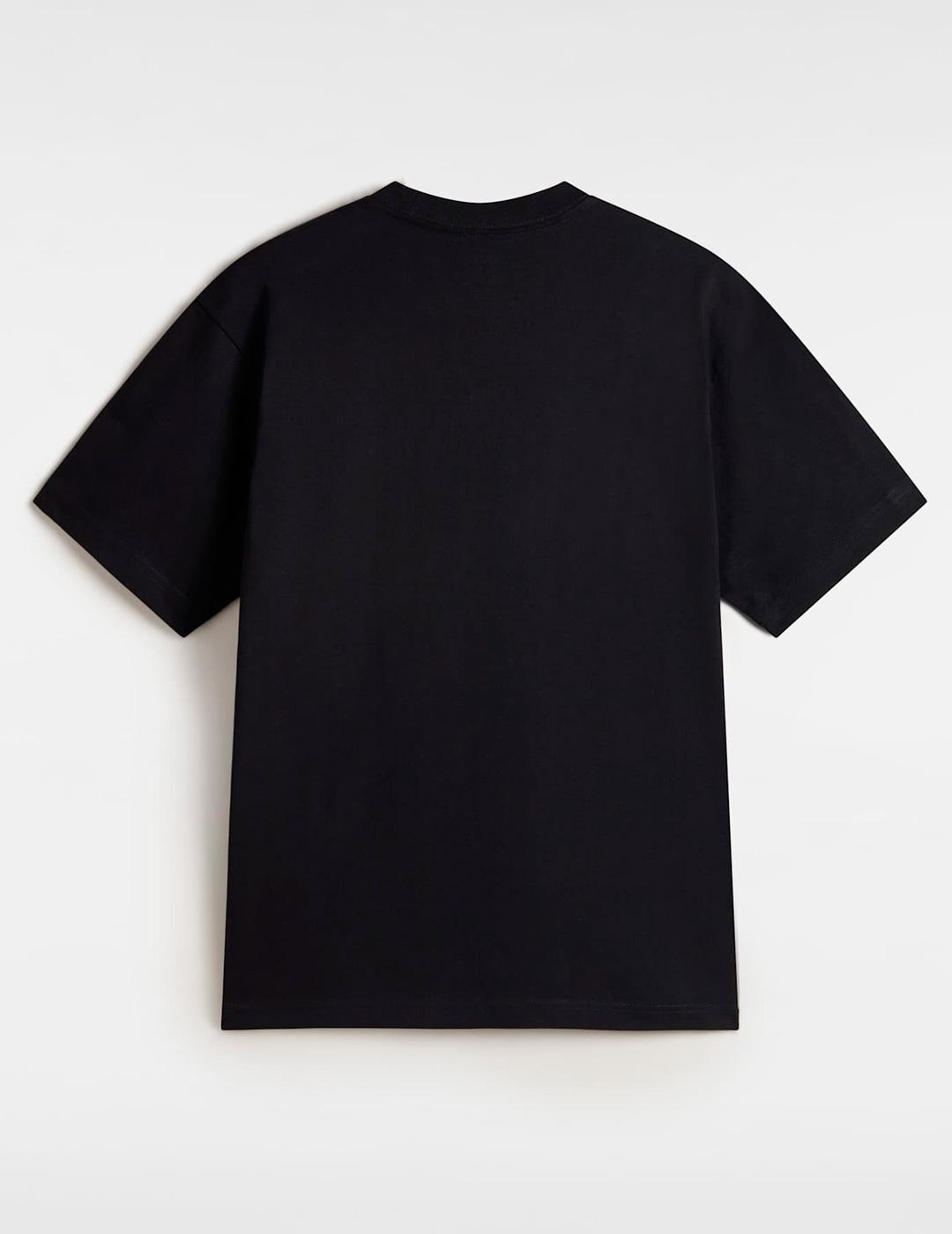 Camiseta Vans LEFT CHEST II oversize negro