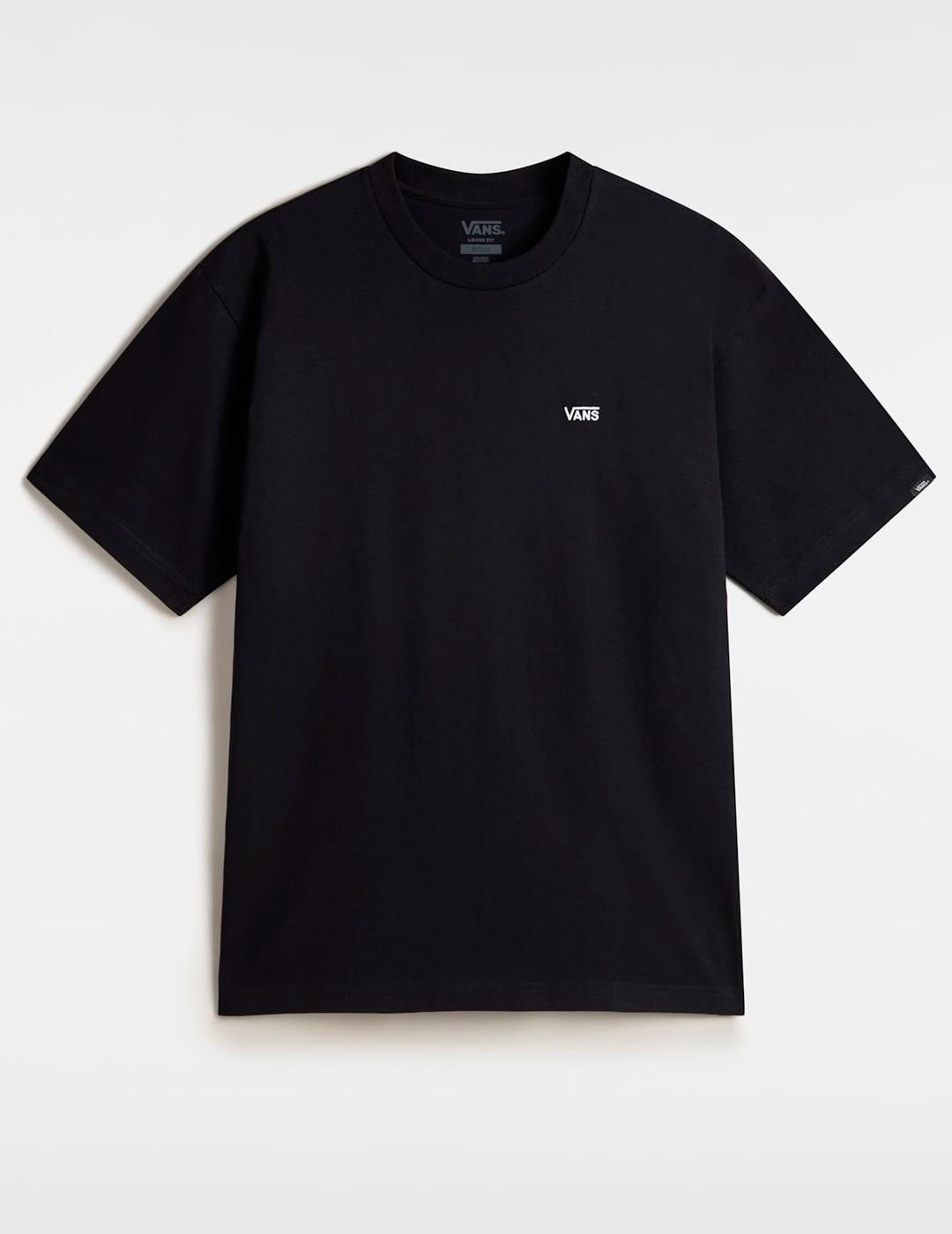 Camiseta Vans LEFT CHEST II oversize negro