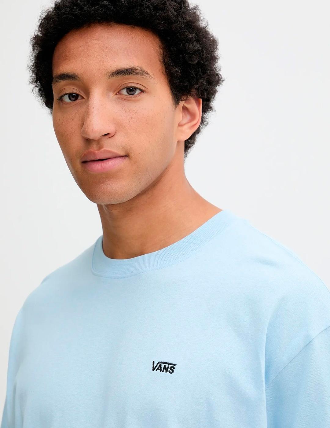 Camiseta Vans LEFT CHEST II oversize celeste