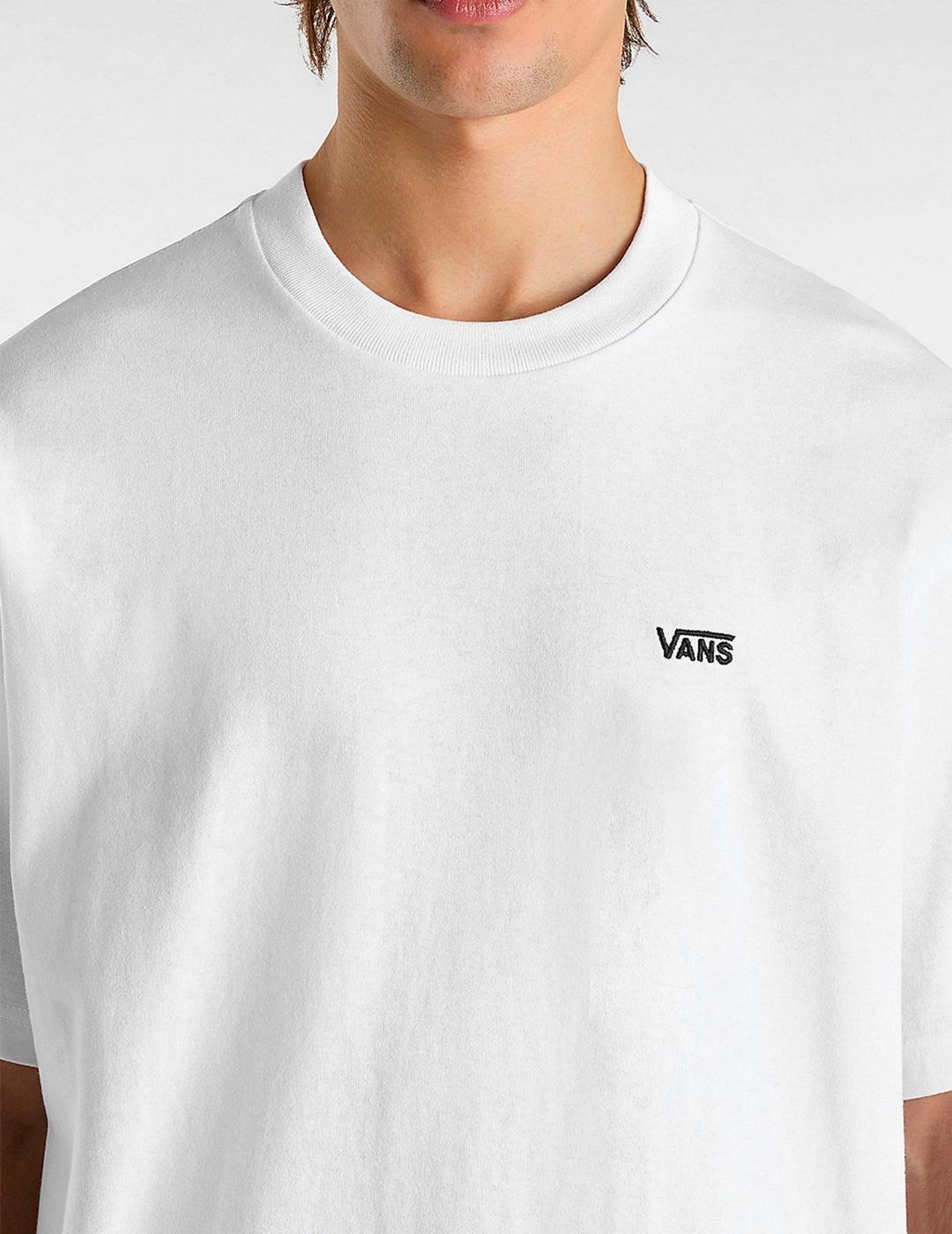 Camiseta Vans LEFT CHEST II oversize blanco
