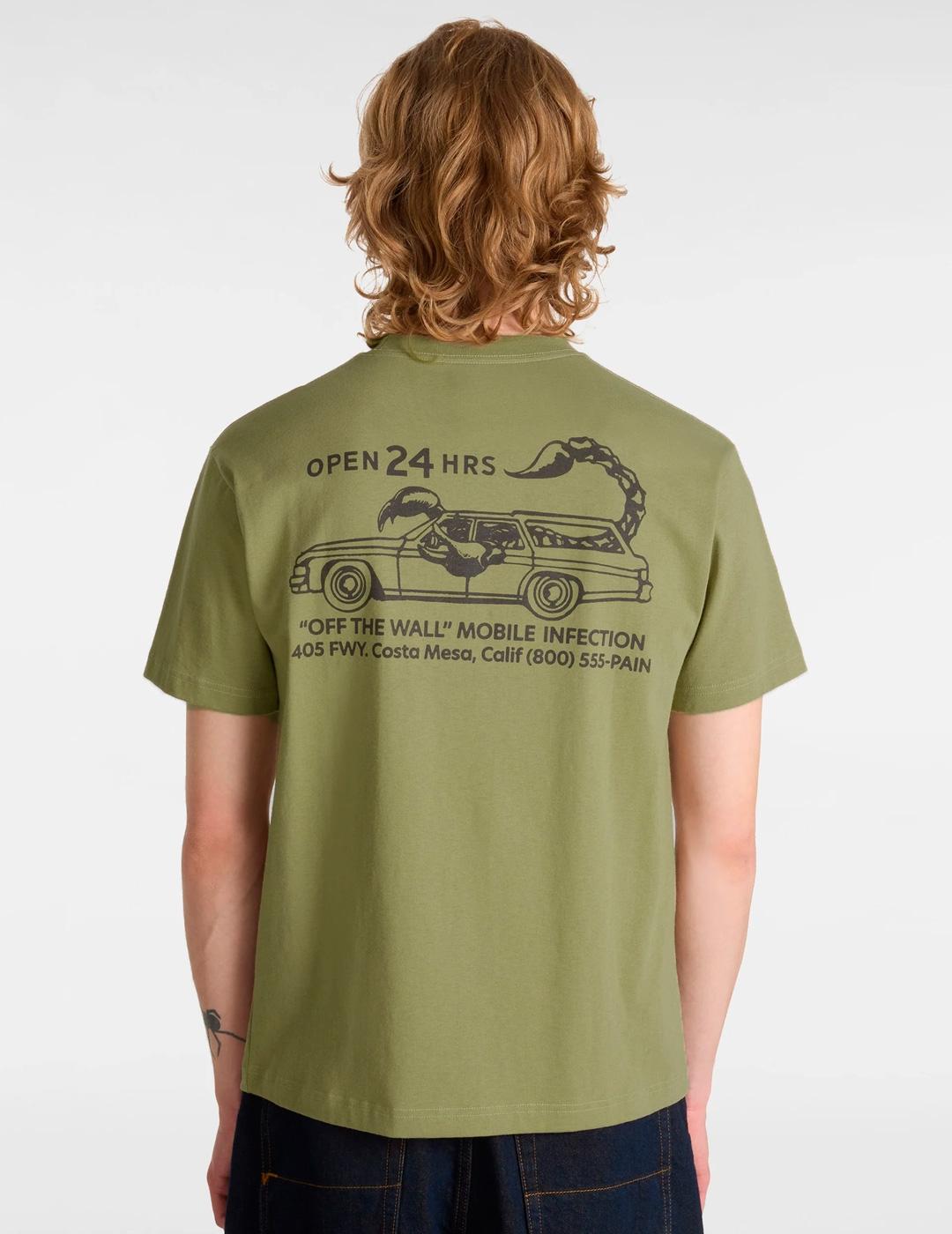Camiseta Vans STING WAGON verde oliva para hombre