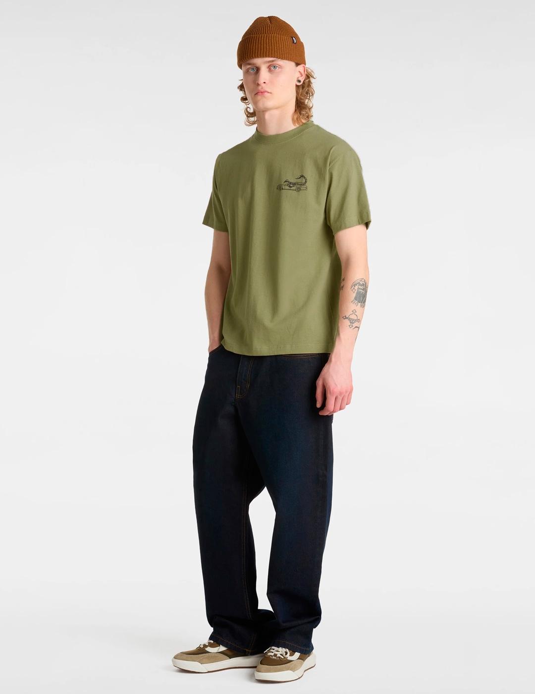 Camiseta Vans STING WAGON verde oliva para hombre