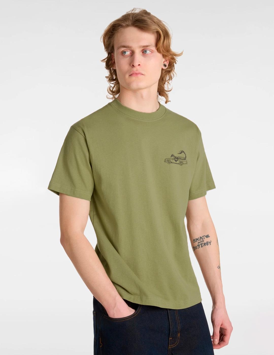 Camiseta Vans STING WAGON verde oliva para hombre