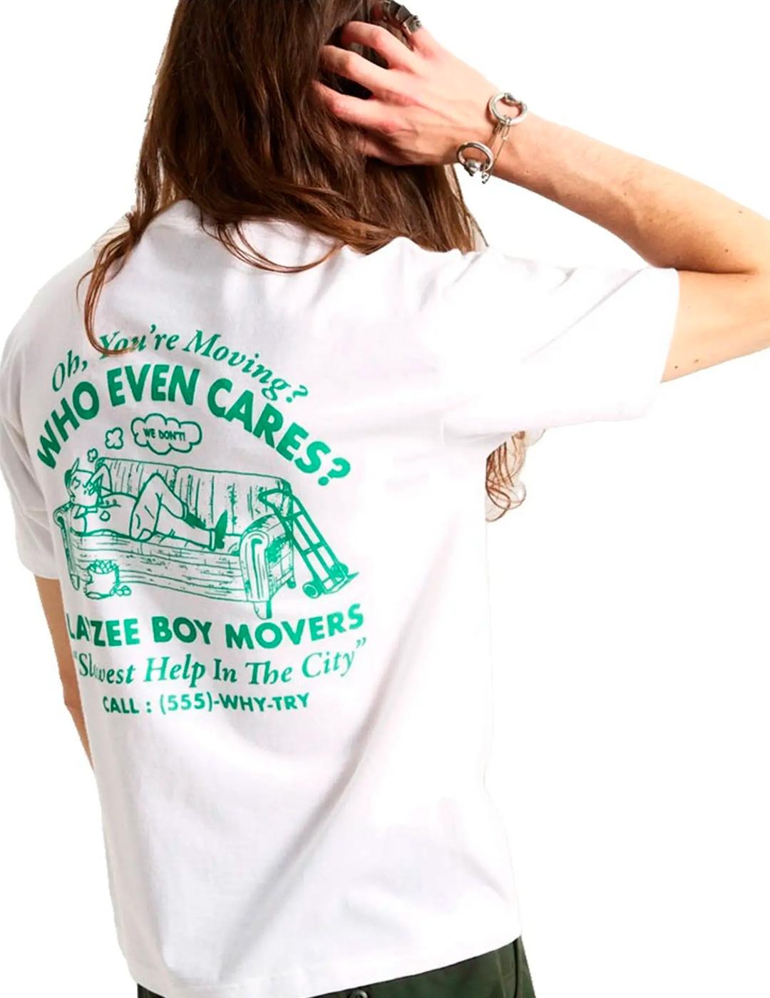 Camiseta Vans MOVING blanco unisex