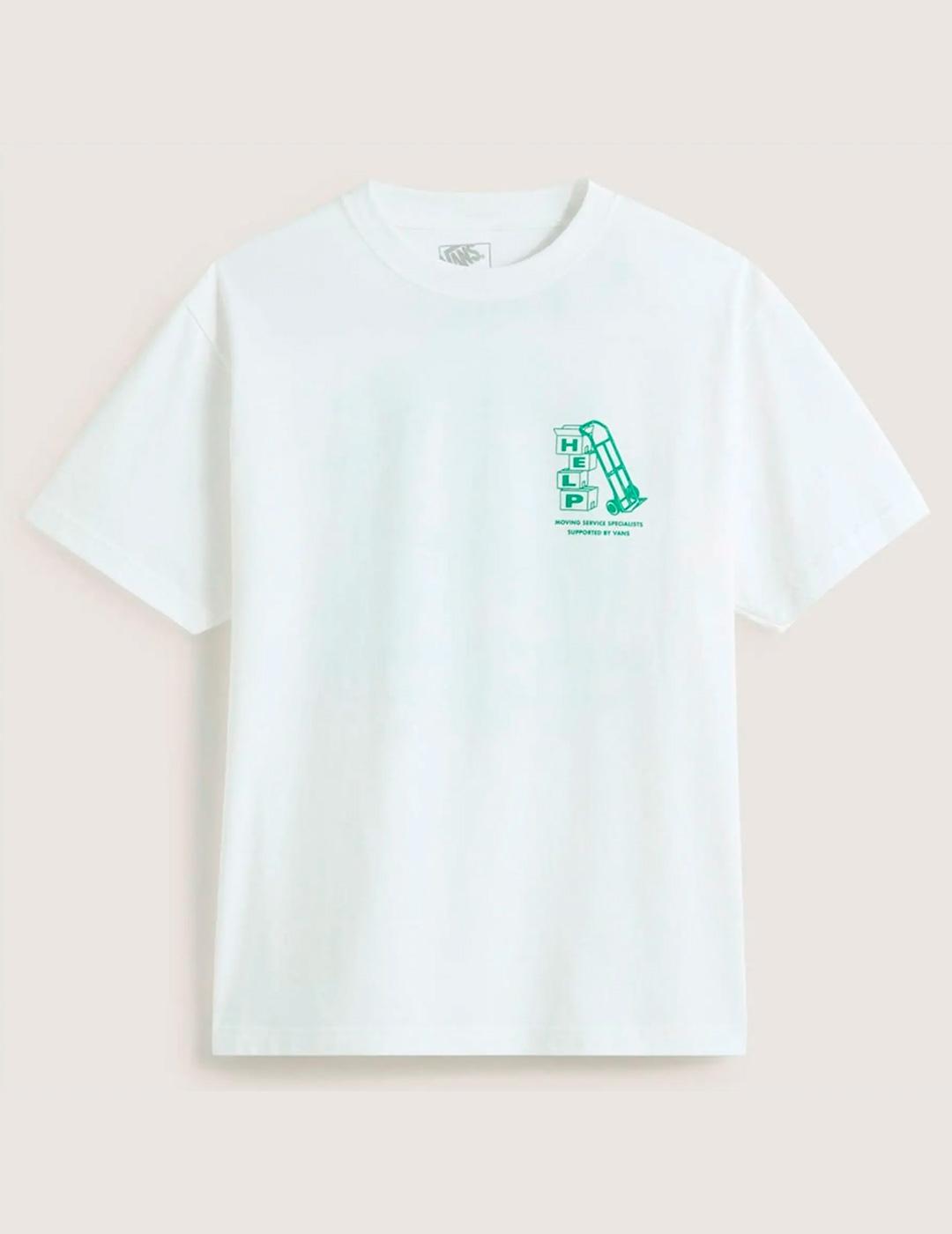 Camiseta Vans MOVING blanco unisex