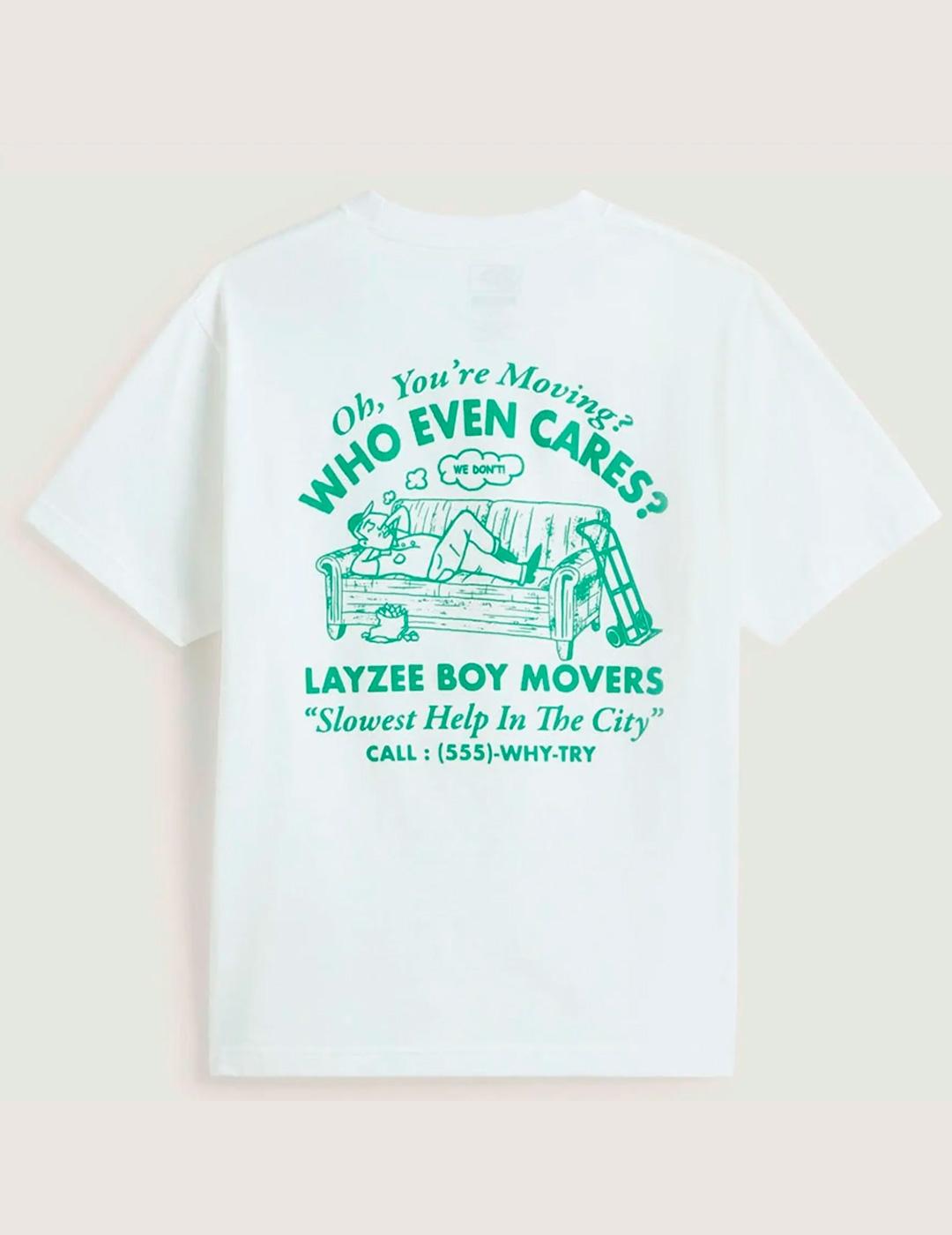 Camiseta Vans MOVING blanco unisex