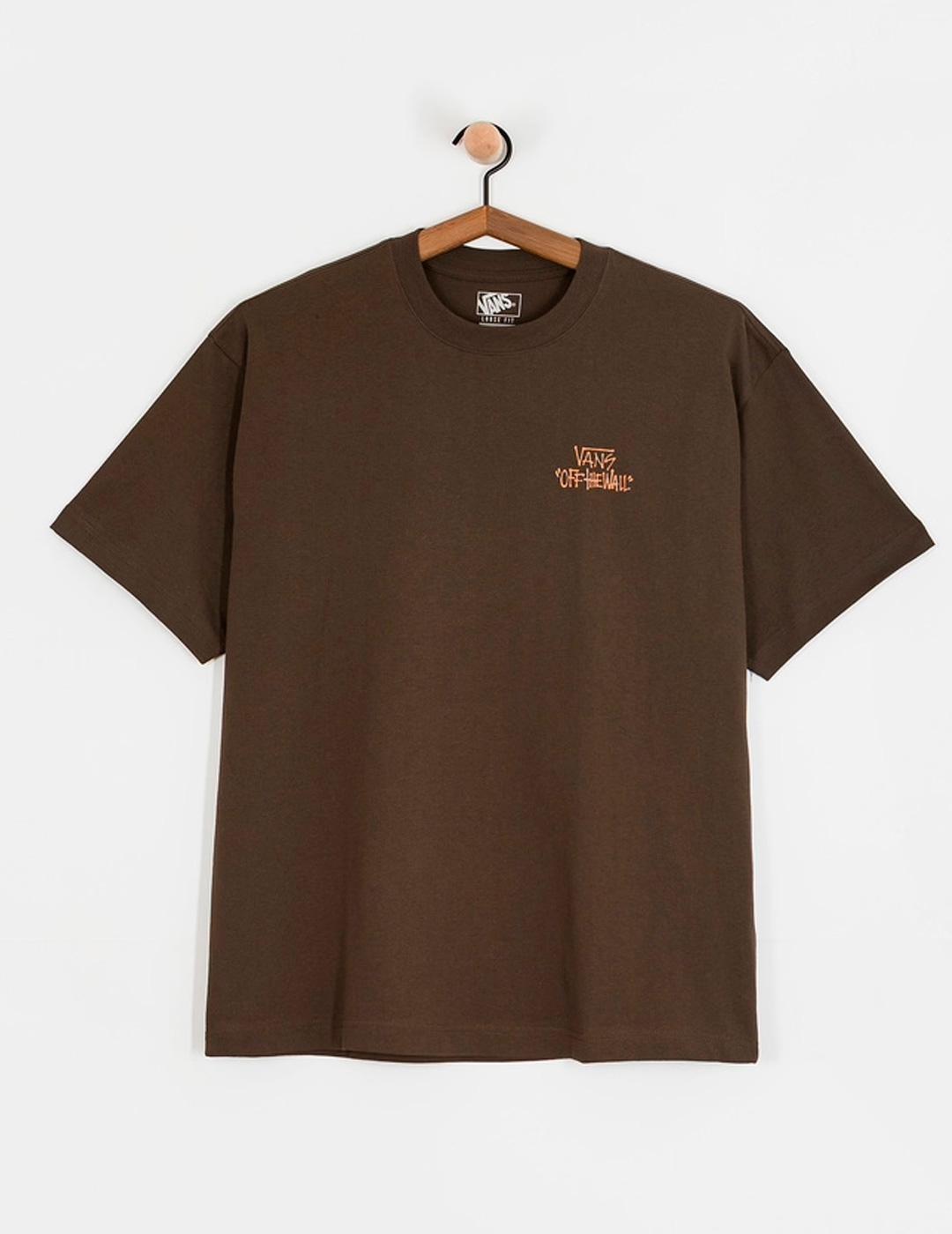 Camiseta Vans STOMPER marrón unisex