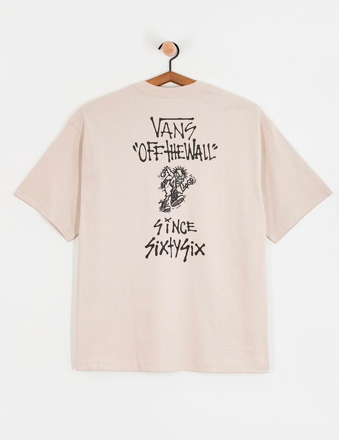 Camiseta Vans STOMPER beige unisex