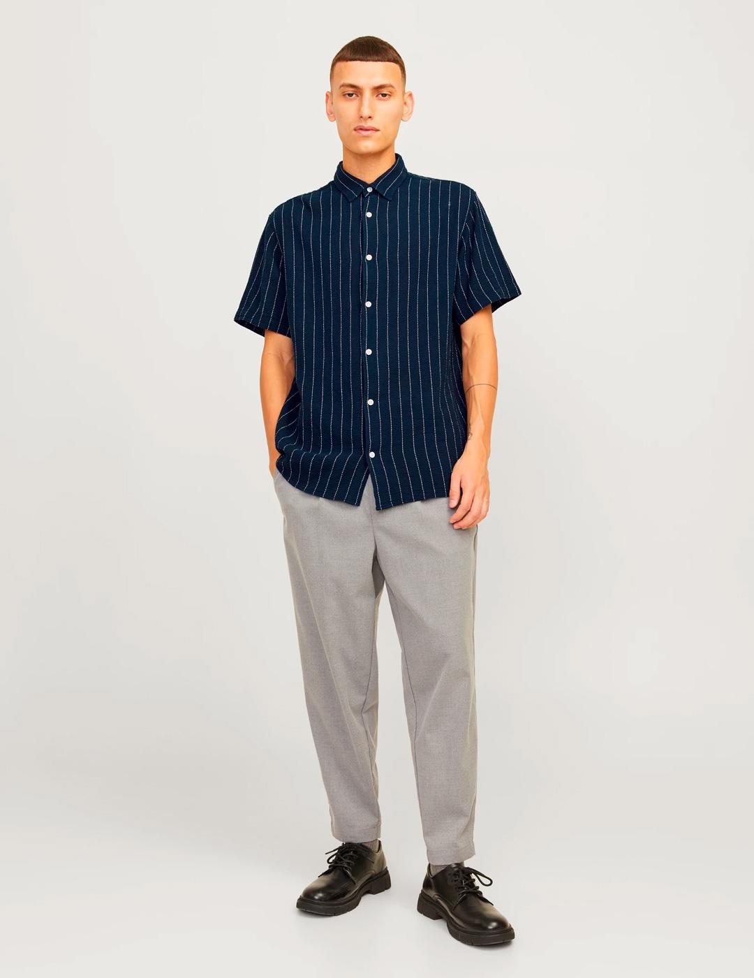 Camisa Jack & Jones JOSHUA manga corta marino para hombre